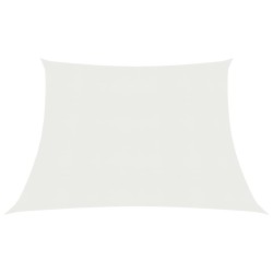 vidaXL Sonnensegel 160 g/m² Weiß 3/4x3 m HDPE