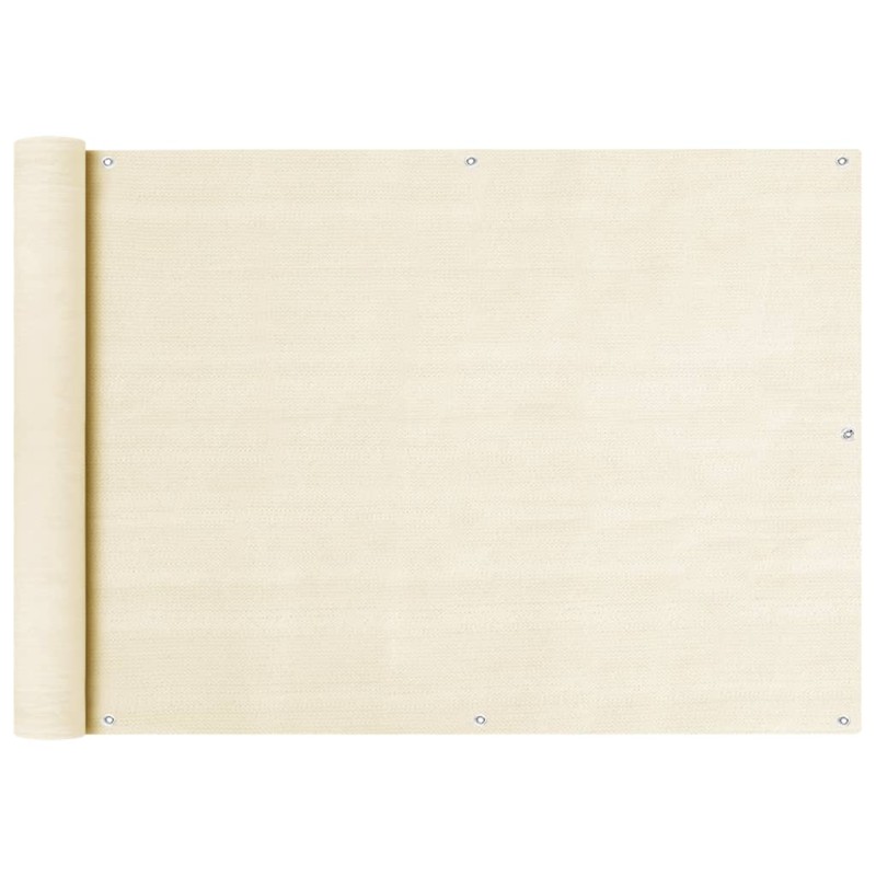 vidaXL Balkon Sichtschutz Creme 75x300 cm HDPE vidaXL Balkon Sichtschutz Creme 75x300 cm HDPE