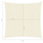 vidaXL Sonnensegel 160 g/m² Creme 3x3 m HDPE vidaXL Sonnensegel 160 g/m² Creme 3x3 m HDPE