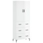 vidaXL Highboard Hochglanz-Weiß 69,5x34x180 cm Holzwerkstoff vidaXL Highboard Hochglanz-Weiß 69,5x34x180 cm Holzwerkstoff