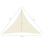 vidaXL Sonnensegel 160 g/m² Creme 4x4x4 m HDPE vidaXL Sonnensegel 160 g/m² Creme 4x4x4 m HDPE