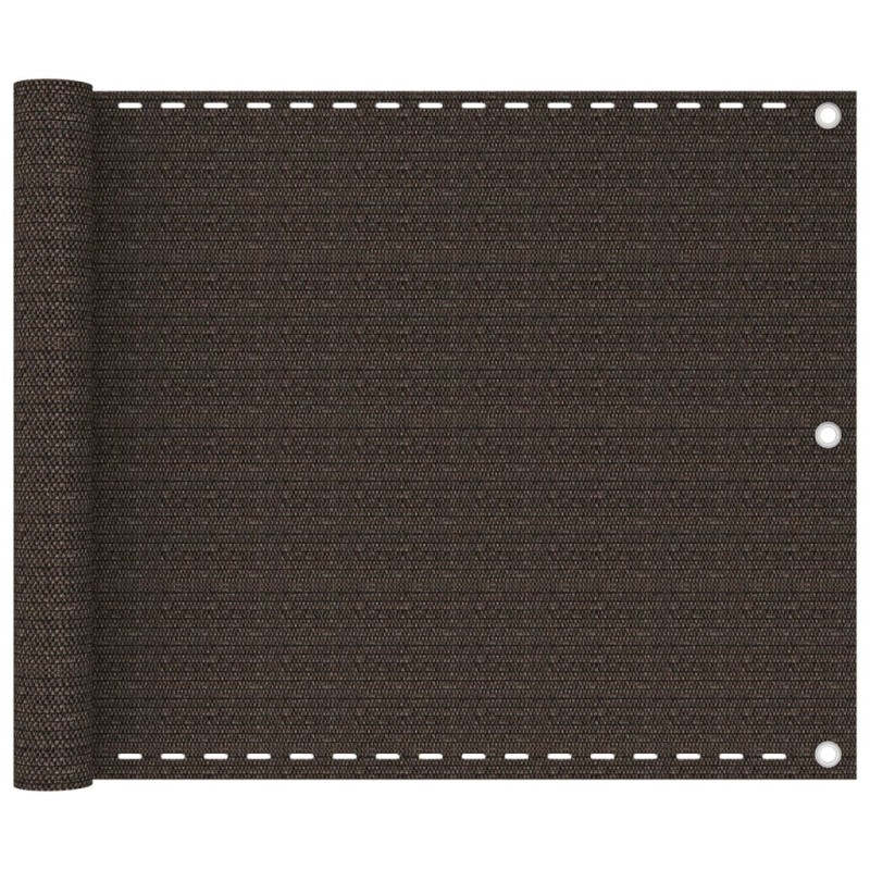 vidaXL Balkon-Sichtschutz Braun 75x400 cm HDPE vidaXL Balkon-Sichtschutz Braun 75x400 cm HDPE