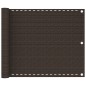 vidaXL Balkon-Sichtschutz Braun 75x400 cm HDPE vidaXL Balkon-Sichtschutz Braun 75x400 cm HDPE