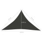 vidaXL Sonnensegel 160 g/m² Anthrazit 3,5x3,5x4,9 m HDPE vidaXL Sonnensegel 160 g/m² Anthrazit 3,5x3,5x4,9 m HDPE