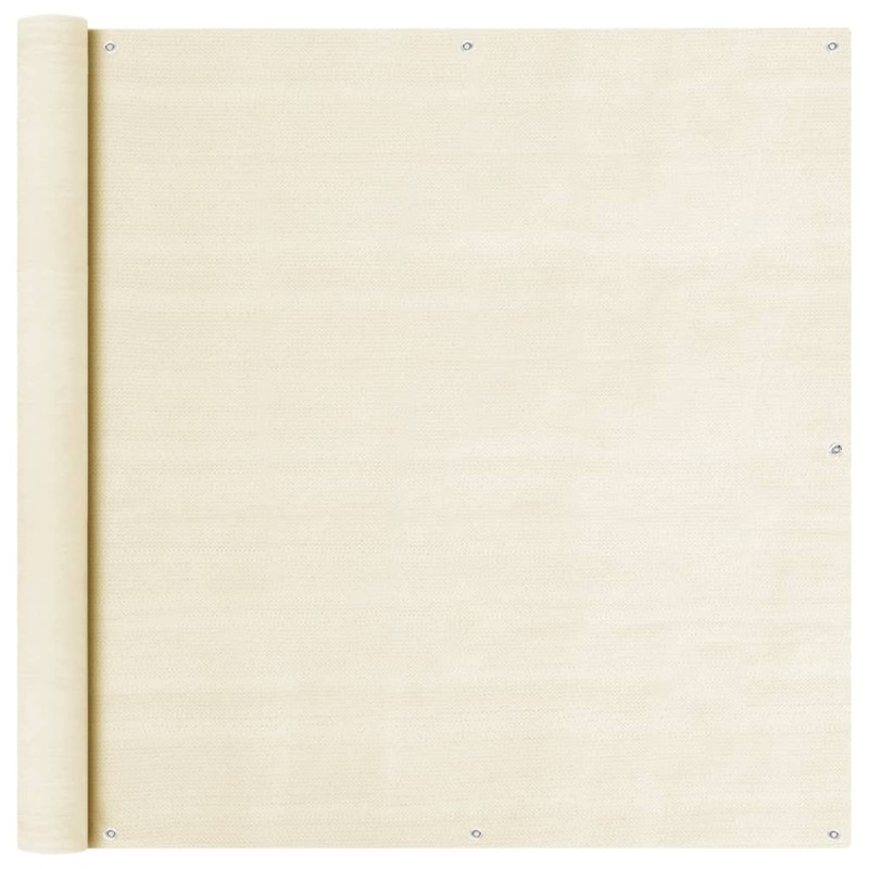 vidaXL Balkon Sichtschutz Creme 120x600 cm HDPE vidaXL Balkon Sichtschutz Creme 120x600 cm HDPE
