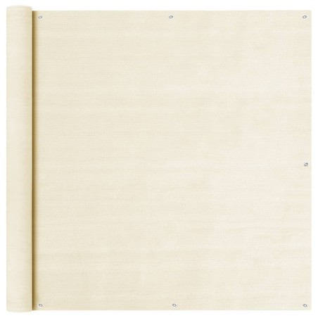 vidaXL Balkon Sichtschutz Creme 120x600 cm HDPE