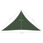 vidaXL Sonnensegel 160 g/m² Dunkelgrün 3,5x3,5x4,9 m HDPE vidaXL Sonnensegel 160 g/m² Dunkelgrün 3,5x3,5x4,9 m HDPE