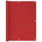 vidaXL Balkon-Sichtschutz Rot 120x500 cm HDPE vidaXL Balkon-Sichtschutz Rot 120x500 cm HDPE