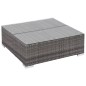 vidaXL 6-tlg. Garten-Lounge-Set mit Auflagen Poly Rattan Grau vidaXL 6-tlg. Garten-Lounge-Set mit Auflagen Poly Rattan Grau