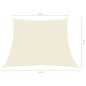 vidaXL Sonnensegel 160 g/m² Creme 3/4x3 m HDPE vidaXL Sonnensegel 160 g/m² Creme 3/4x3 m HDPE