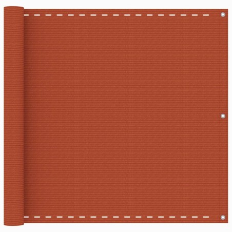 vidaXL Balkon-Sichtschutz Orange 90x500 cm HDPE