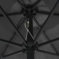 vidaXL Sonnenschirm mit Aluminium-Mast 270 x 246 cm Anthrazit vidaXL Sonnenschirm mit Aluminium-Mast 270 x 246 cm Anthrazit