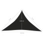 vidaXL Sonnensegel 160 g/m² Schwarz 4x4x5,8 m HDPE vidaXL Sonnensegel 160 g/m² Schwarz 4x4x5,8 m HDPE