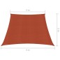 vidaXL Sonnensegel 160 g/m² Terrakottarot 3/4x2 m HDPE vidaXL Sonnensegel 160 g/m² Terrakottarot 3/4x2 m HDPE