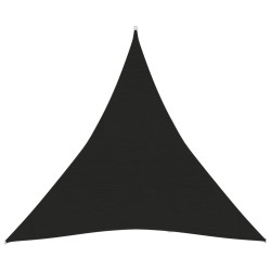 vidaXL Sonnensegel 160 g/m² Schwarz 4x4x4 m HDPE