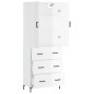 vidaXL Highboard Hochglanz-Weiß 69,5x34x180 cm Holzwerkstoff vidaXL Highboard Hochglanz-Weiß 69,5x34x180 cm Holzwerkstoff