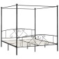 vidaXL Himmelbett-Gestell Schwarz Metall 180 x 200 cm vidaXL Himmelbett-Gestell Schwarz Metall 180 x 200 cm