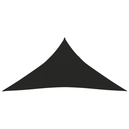 vidaXL Sonnensegel 160 g/m² Schwarz 5x6x6 m HDPE