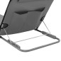 Klappbare Strandmatte 2 Stk. Stahl und Stoff Grau Klappbare Strandmatte 2 Stk. Stahl und Stoff Grau