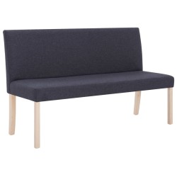 vidaXL Sitzbank 139,5 cm Dunkelgrau Polyester
