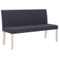 vidaXL Sitzbank 139,5 cm Dunkelgrau Polyester vidaXL Sitzbank 139,5 cm Dunkelgrau Polyester