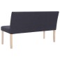 vidaXL Sitzbank 139,5 cm Dunkelgrau Polyester vidaXL Sitzbank 139,5 cm Dunkelgrau Polyester