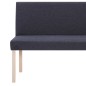 vidaXL Sitzbank 139,5 cm Dunkelgrau Polyester vidaXL Sitzbank 139,5 cm Dunkelgrau Polyester