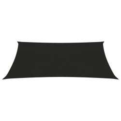 vidaXL Sonnensegel 160 g/m² Schwarz 2,5x4 m HDPE