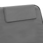 Klappbare Strandmatte 2 Stk. Stahl und Stoff Grau Klappbare Strandmatte 2 Stk. Stahl und Stoff Grau