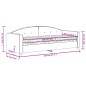 vidaXL Tagesbett mit Matratze Gelb 80x200 cm Samt vidaXL Tagesbett mit Matratze Gelb 80x200 cm Samt