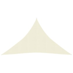 vidaXL Sonnensegel 160 g/m² Creme 5x5x6 m HDPE