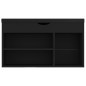 vidaXL Schuhbank mit Kissen Schwarz 80x30x47 cm Holzwerkstoff vidaXL Schuhbank mit Kissen Schwarz 80x30x47 cm Holzwerkstoff