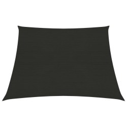 vidaXL Sonnensegel 160 g/m² Schwarz 3/4x2 m HDPE