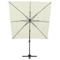 vidaXL Sonnenschirm mit Aluminium-Mast 4-lagig Sandfarben 250x250 cm vidaXL Sonnenschirm mit Aluminium-Mast 4-lagig Sandfarben 250x250 cm