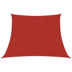 vidaXL Sonnensegel 160 g/m² Rot 3/4x2 m HDPE