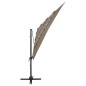 vidaXL Sonnenschirm mit Aluminium-Mast 4-lagig Taupe 250x250 cm vidaXL Sonnenschirm mit Aluminium-Mast 4-lagig Taupe 250x250 cm