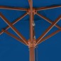vidaXL Sonnenschirm mit Holzmast Blau 150x200 cm vidaXL Sonnenschirm mit Holzmast Blau 150x200 cm