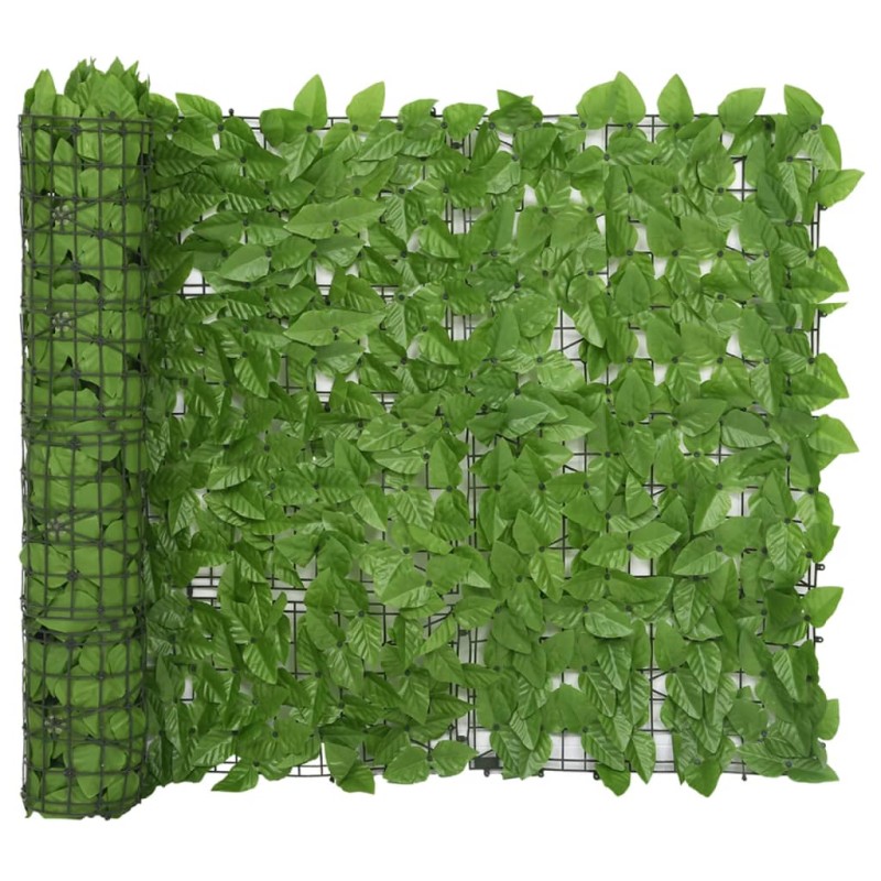 vidaXL Balkon-Sichtschutz mit Grünen Blättern 300x100 cm vidaXL Balkon-Sichtschutz mit Grünen Blättern 300x100 cm