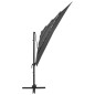 vidaXL Sonnenschirm mit Aluminium-Mast 4-lagig Anthrazit 250x250 cm vidaXL Sonnenschirm mit Aluminium-Mast 4-lagig Anthrazit 250x250 cm