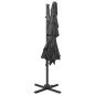 vidaXL Sonnenschirm mit Aluminium-Mast 4-lagig Anthrazit 250x250 cm vidaXL Sonnenschirm mit Aluminium-Mast 4-lagig Anthrazit 250x250 cm