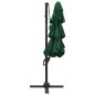vidaXL Sonnenschirm mit Aluminium-Mast 4-lagig Grün 3x3 m vidaXL Sonnenschirm mit Aluminium-Mast 4-lagig Grün 3x3 m