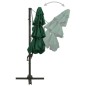 vidaXL Sonnenschirm mit Aluminium-Mast 4-lagig Grün 3x3 m vidaXL Sonnenschirm mit Aluminium-Mast 4-lagig Grün 3x3 m