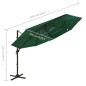 vidaXL Sonnenschirm mit Aluminium-Mast 4-lagig Grün 3x3 m vidaXL Sonnenschirm mit Aluminium-Mast 4-lagig Grün 3x3 m