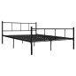 vidaXL Bettgestell Schwarz Metall 140×200 cm vidaXL Bettgestell Schwarz Metall 140×200 cm
