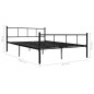 vidaXL Bettgestell Schwarz Metall 140×200 cm vidaXL Bettgestell Schwarz Metall 140×200 cm