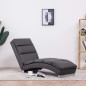 vidaXL Chaiselongue Grau Kunstleder vidaXL Chaiselongue Grau Kunstleder
