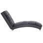vidaXL Chaiselongue Grau Kunstleder vidaXL Chaiselongue Grau Kunstleder