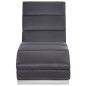 vidaXL Chaiselongue Grau Kunstleder vidaXL Chaiselongue Grau Kunstleder