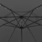 vidaXL Sonnenschirm mit LED-Leuchten und Metallmast 400 cm Anthrazit vidaXL Sonnenschirm mit LED-Leuchten und Metallmast 400 cm Anthrazit