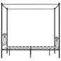 vidaXL Himmelbett-Gestell Schwarz Metall 140 x 200 cm vidaXL Himmelbett-Gestell Schwarz Metall 140 x 200 cm